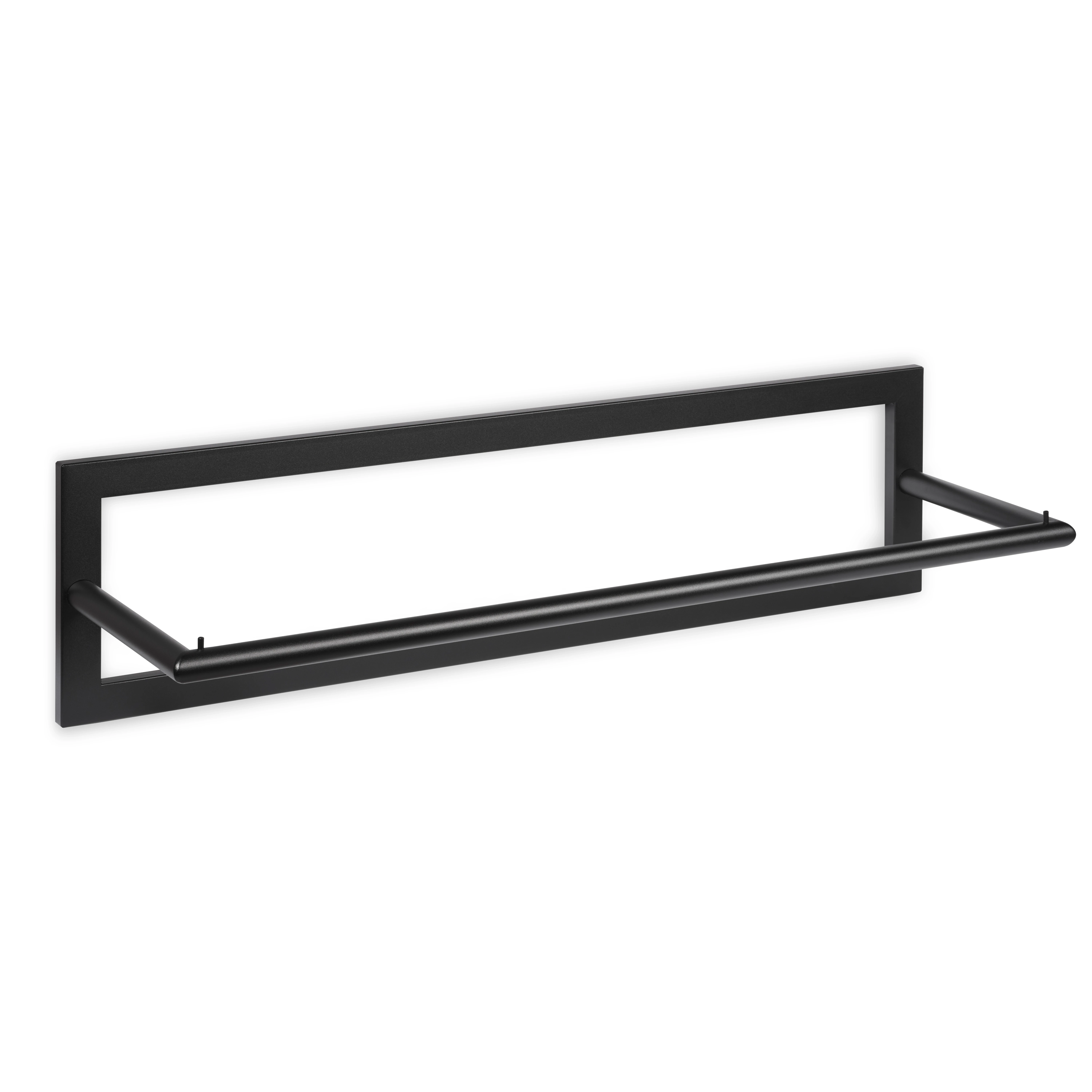 LIROdesign Garderobe Berlin - Wandgarderobe Schwarz - 100cm