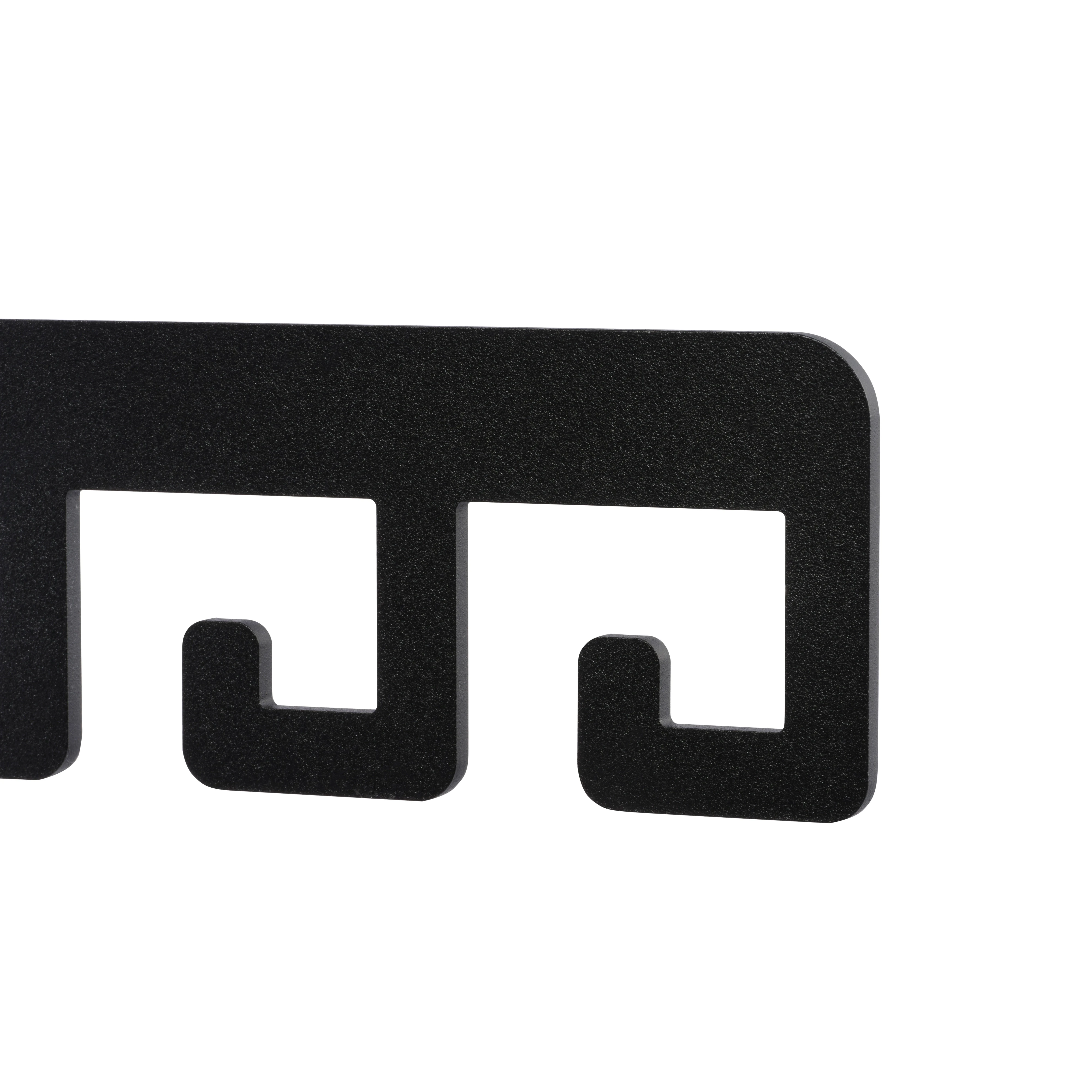 LIROdesign Garderobe Barcelona - Wandgarderobe Schwarz - 4 haken