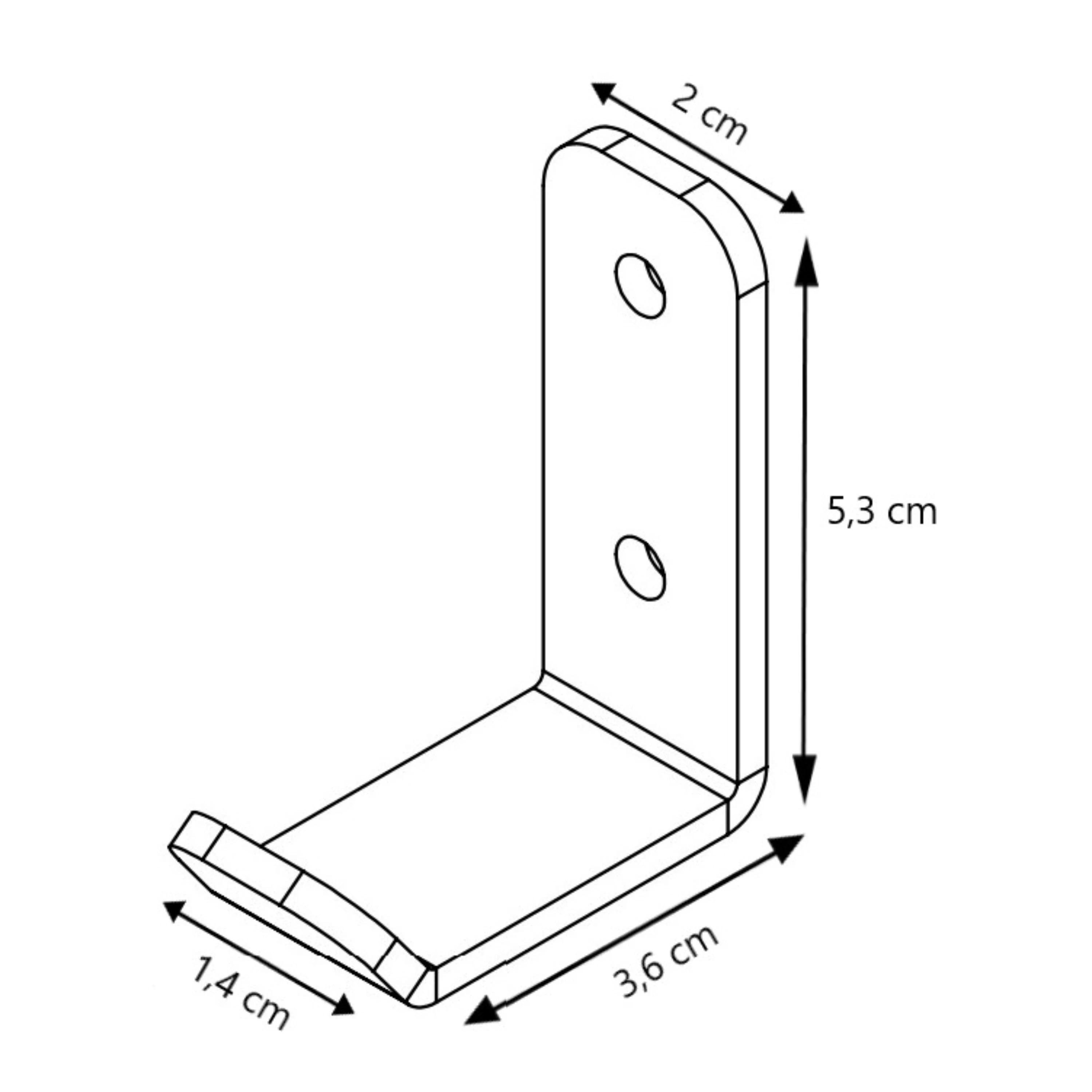 LIROdesign Kleiderhaken klein (schwarz)