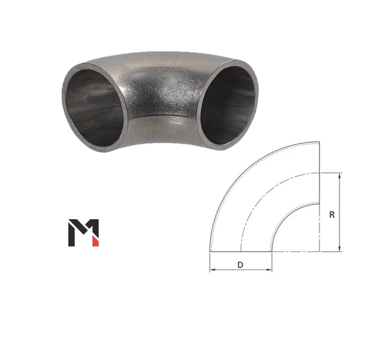 Schweißbogen Edelstahl 304 Ø26,9x1,6 R=28