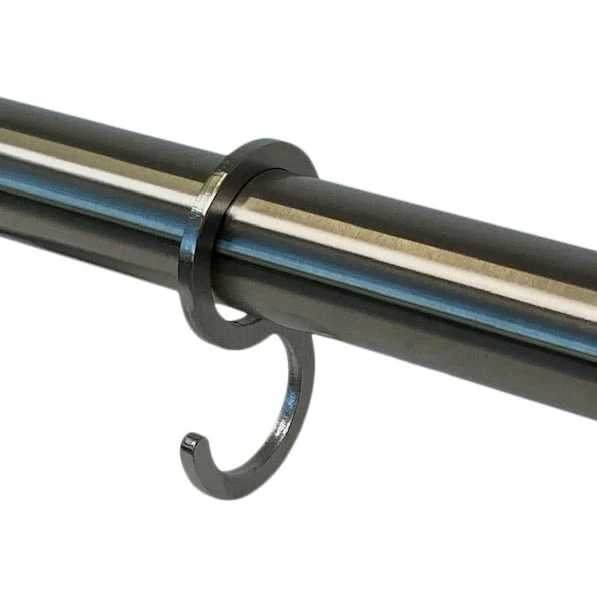 Garderobenhaken aus Edelstahl für Rohr Ø32