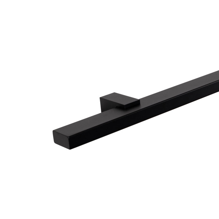 Handlauf schwarz rechteckig - 40x20