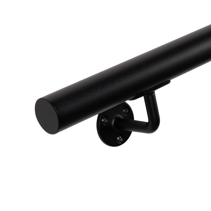 Runde Handlauf schwarz - Ø42,4 mm