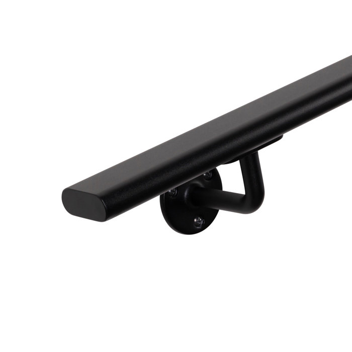 Handlauf schwarz oval - 48x20