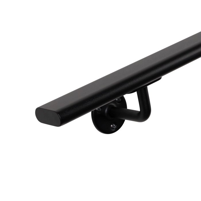 Treppengeländer schwarz oval - 48x20