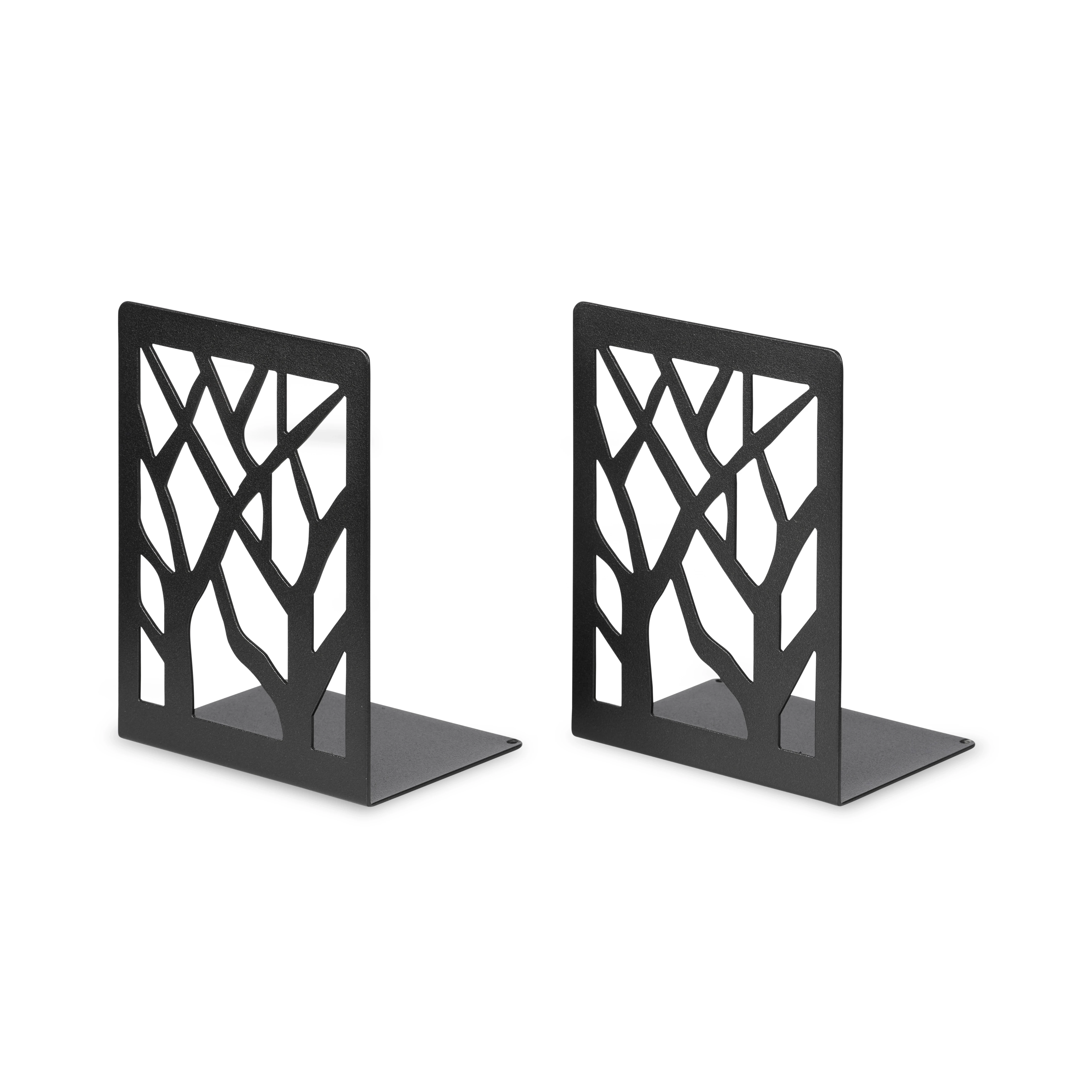 LIROdesign Buchstütze schwarz - Design (2er-Set)