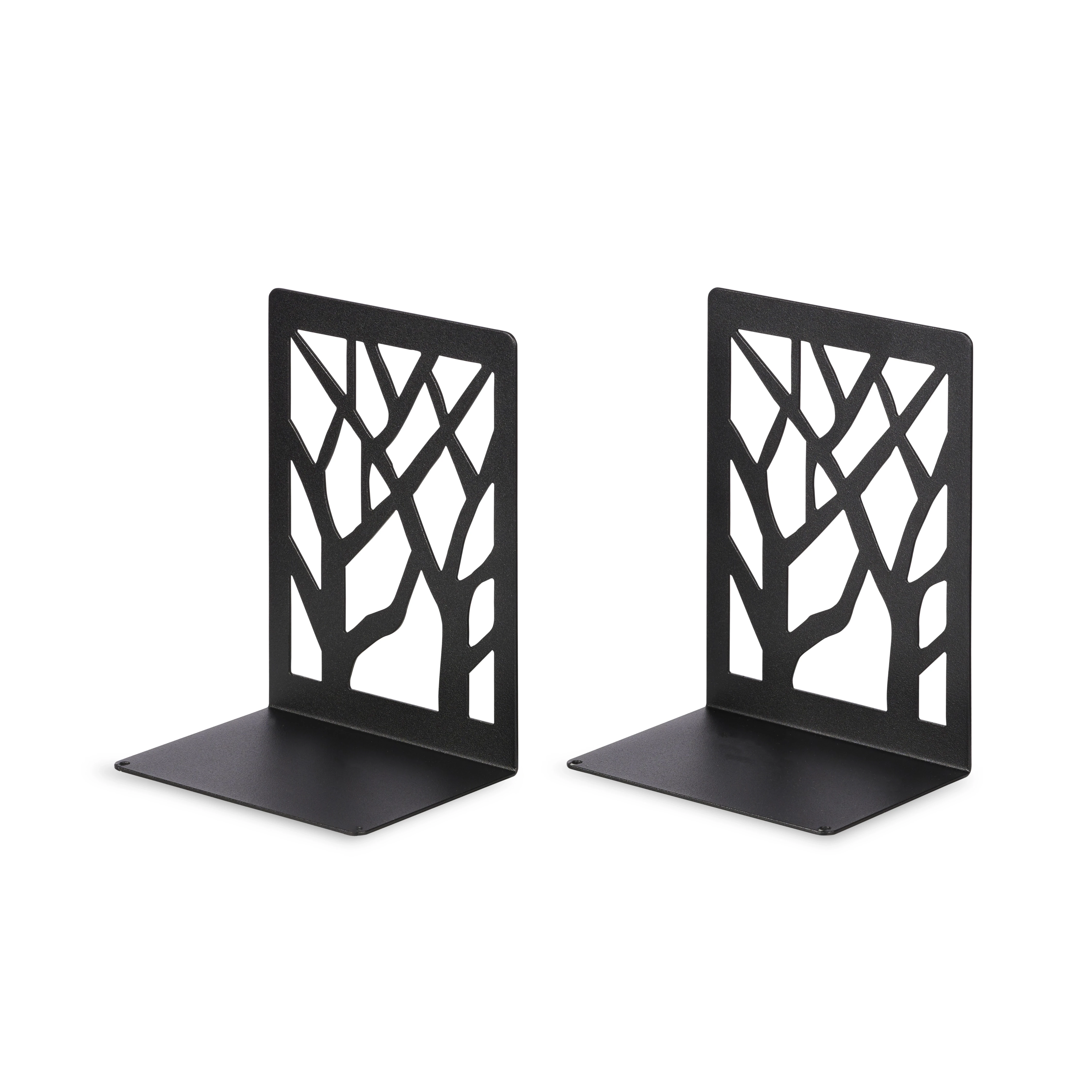 LIROdesign Buchstütze schwarz - Design (2er-Set)