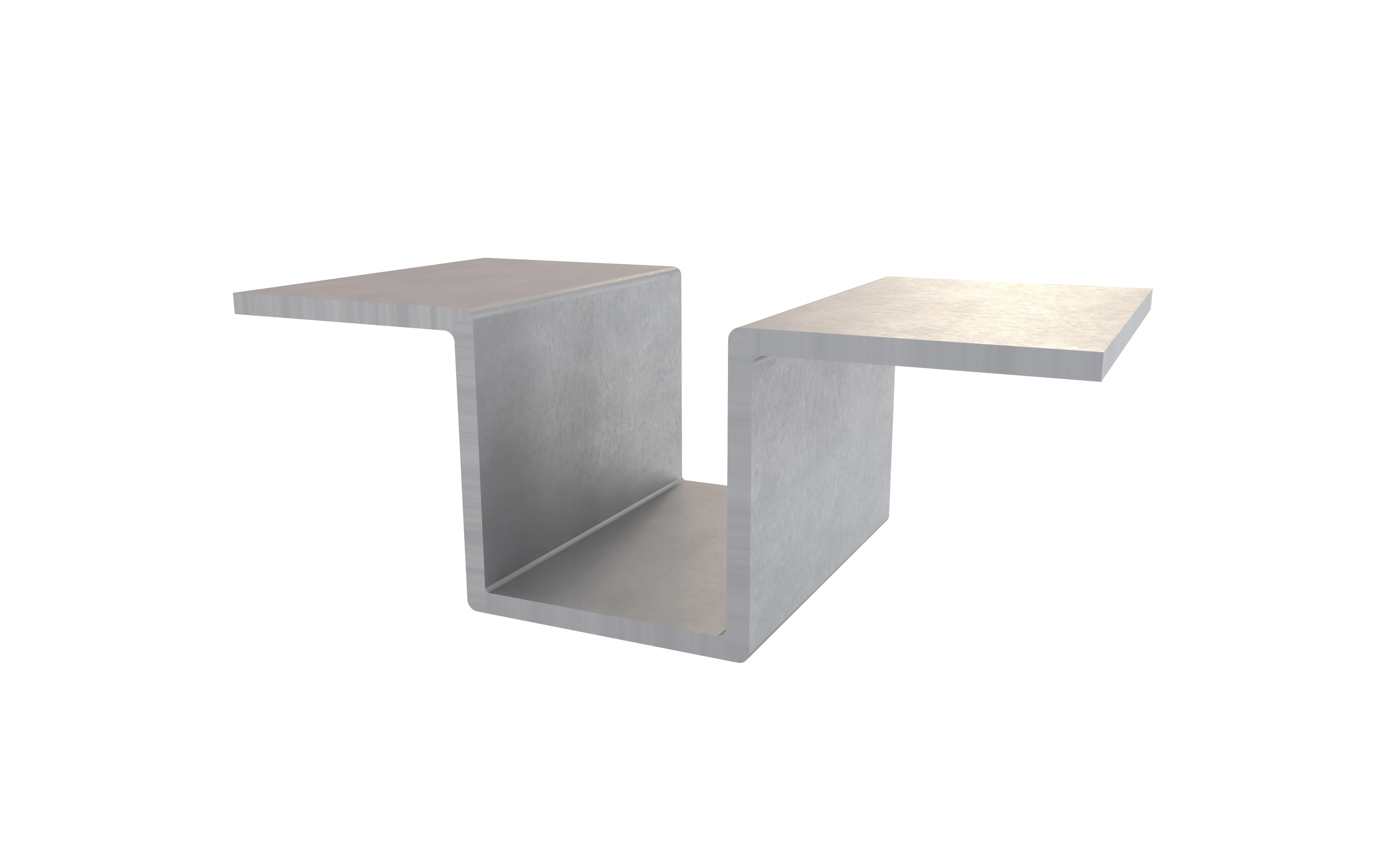 Kantteile Edelstahl gebürstet (2mm)