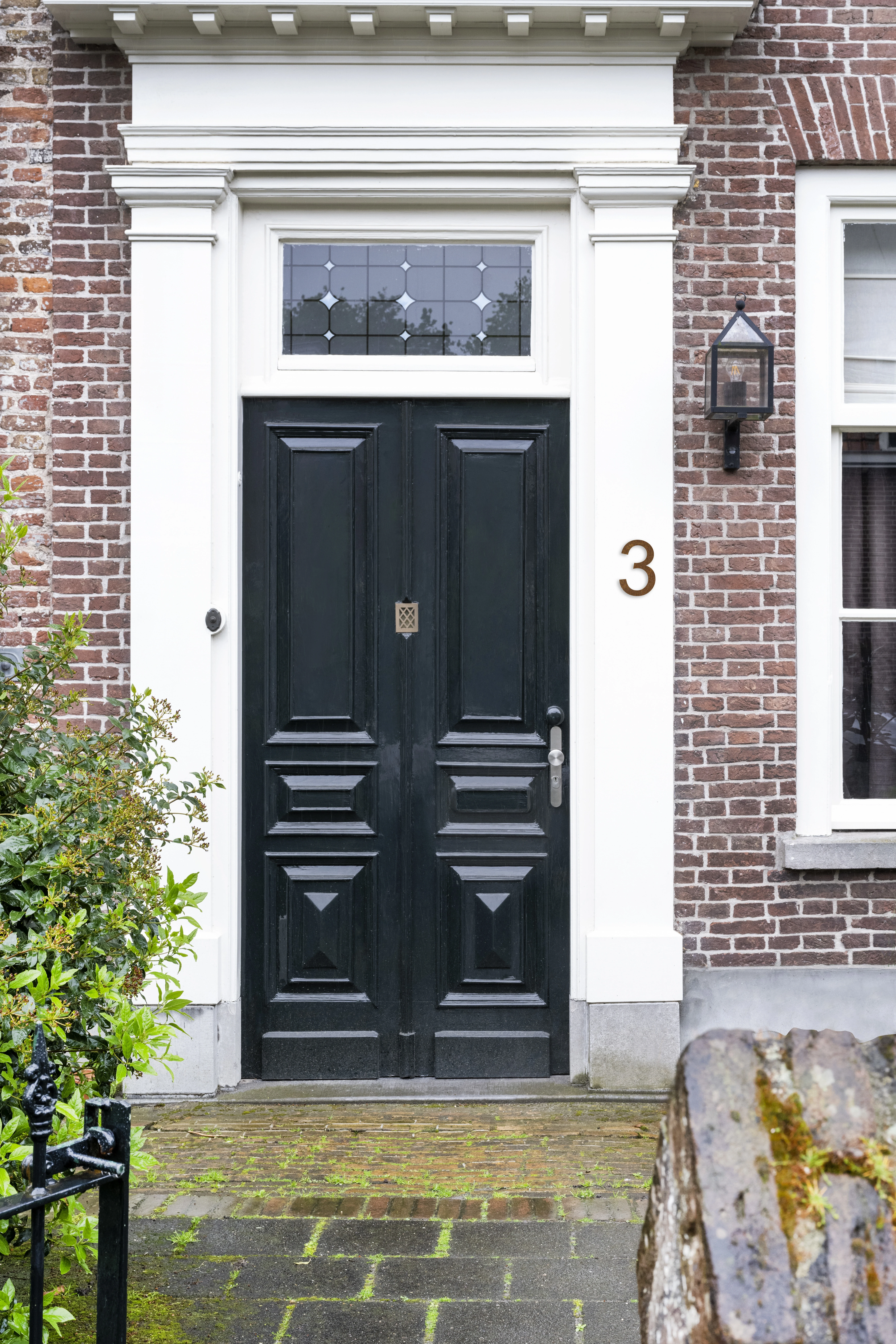 LIROdesign - Hausnummer Cortenstahl - Nr. 3