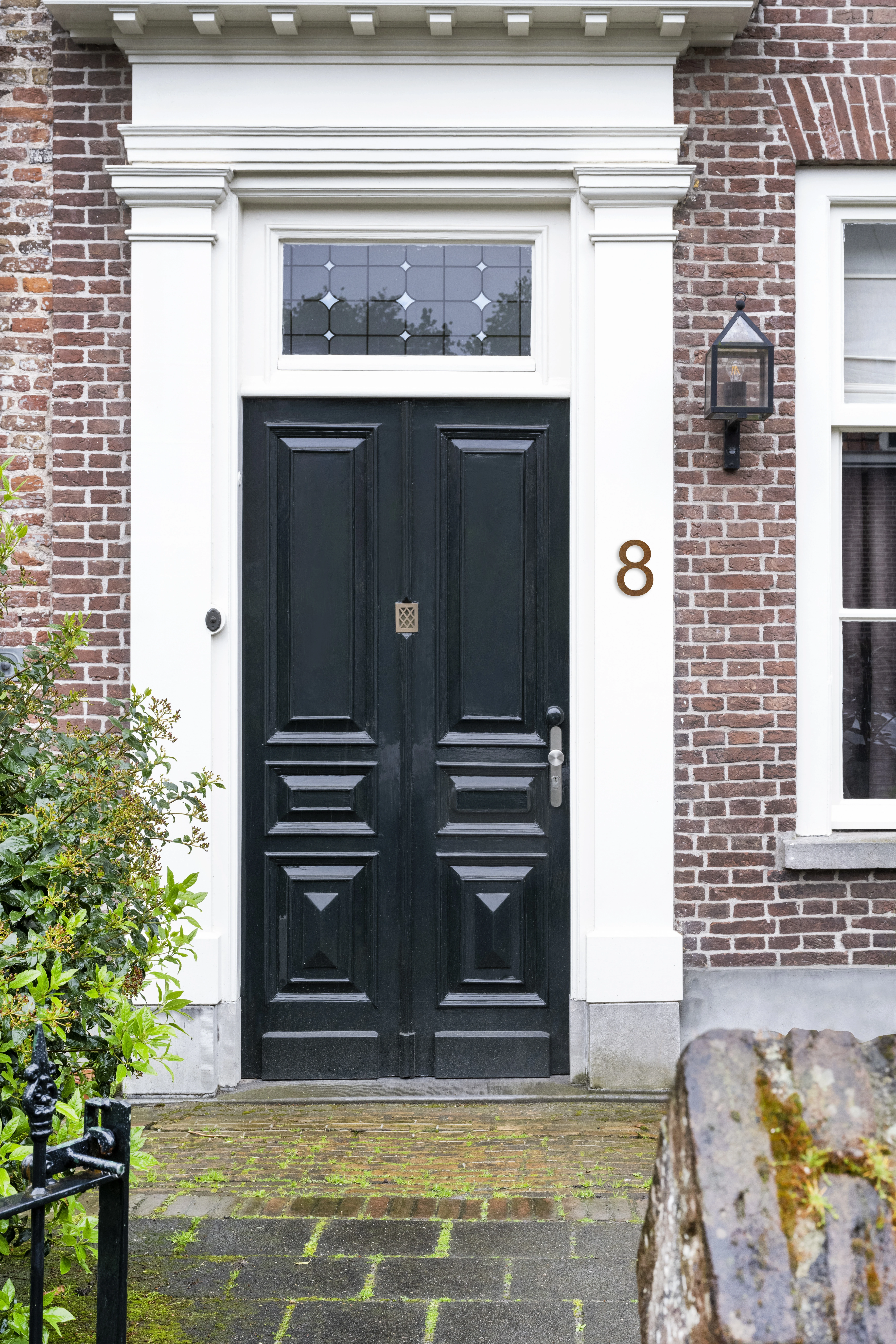 LIROdesign - Hausnummer Cortenstahl - Nr. 8