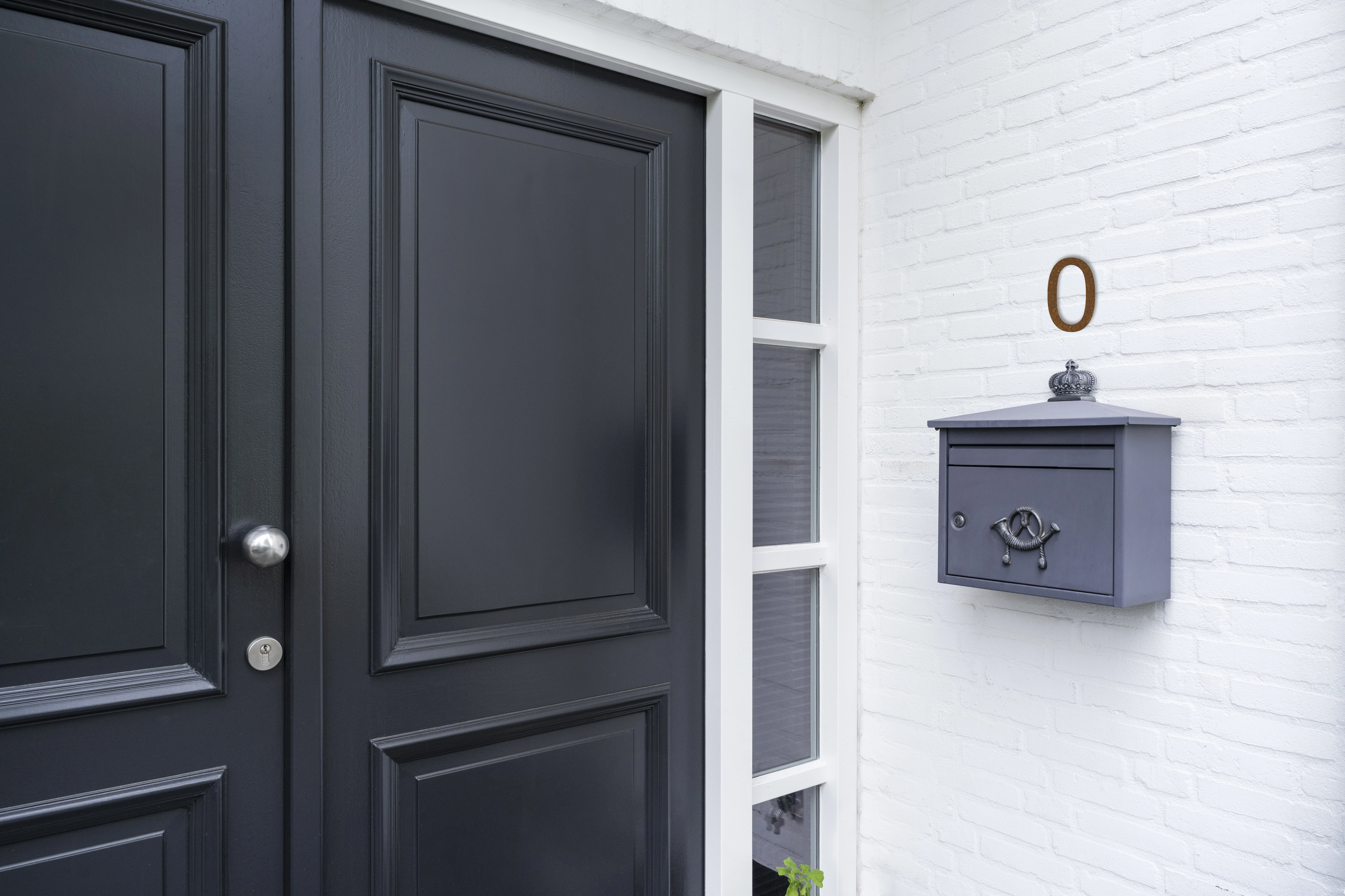 LIROdesign - Hausnummer Cortenstahl - Nr. 0