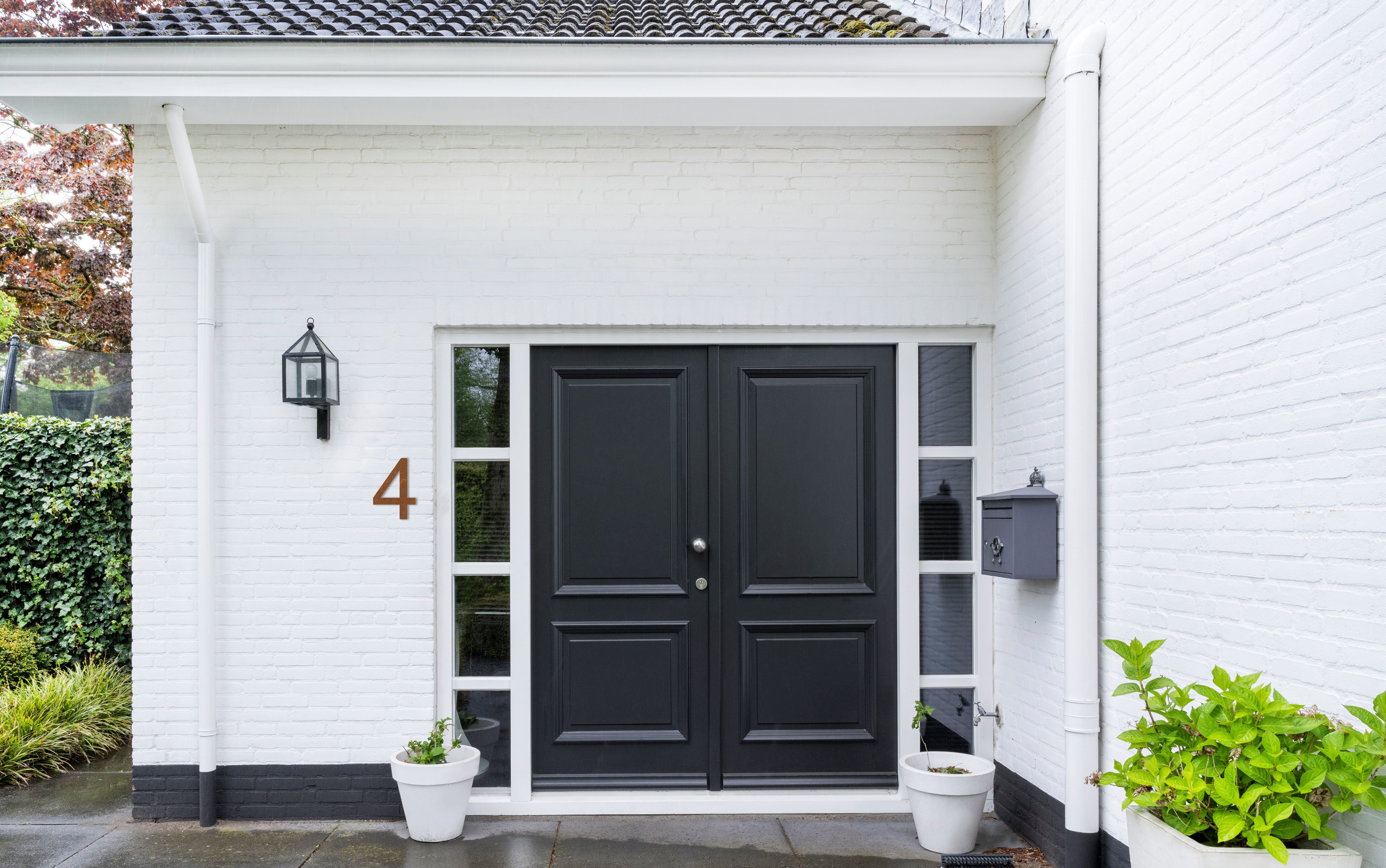 LIROdesign - Hausnummer Cortenstahl XL - Nr. 4