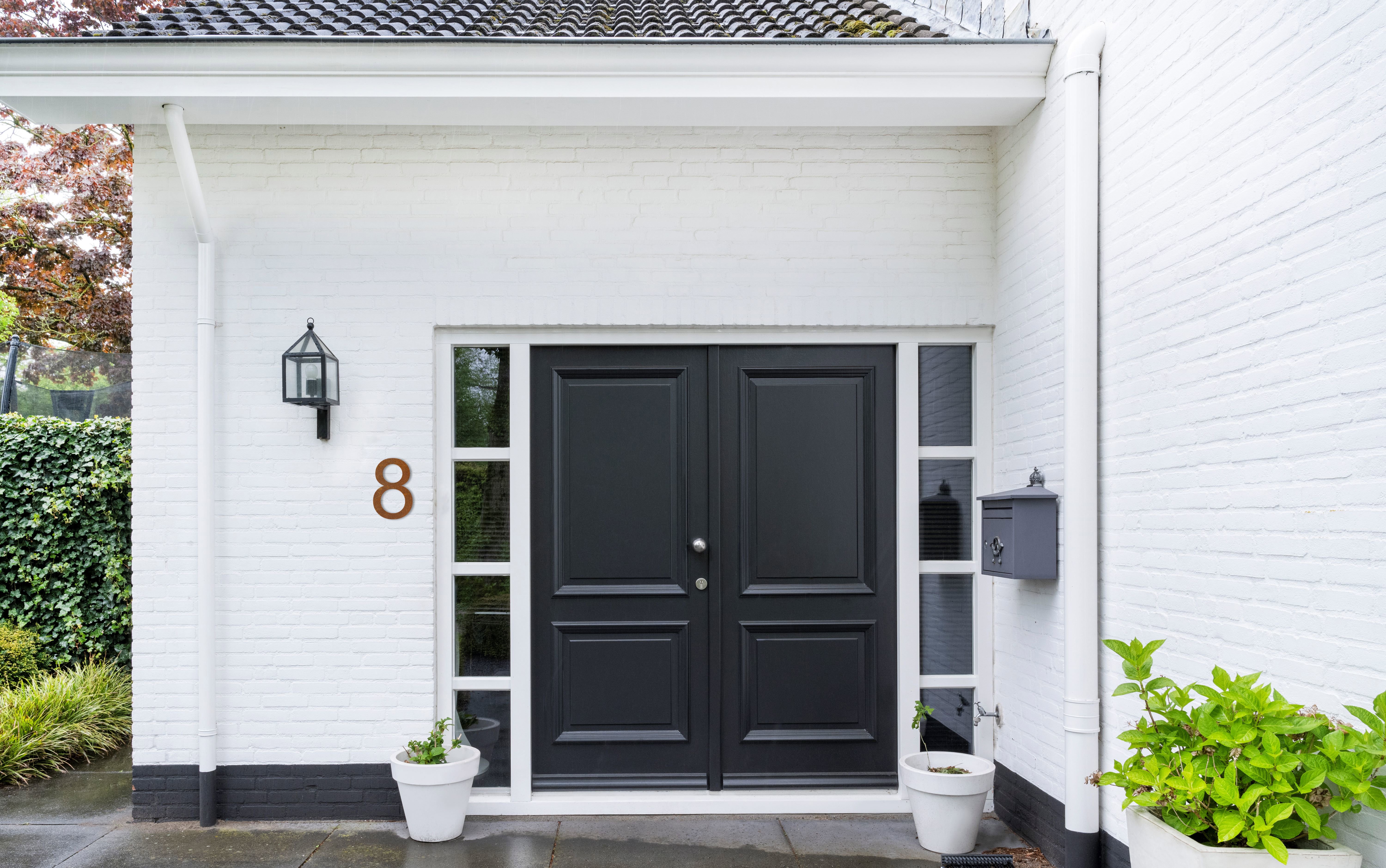 LIROdesign - Hausnummer Cortenstahl XL - Nr. 8