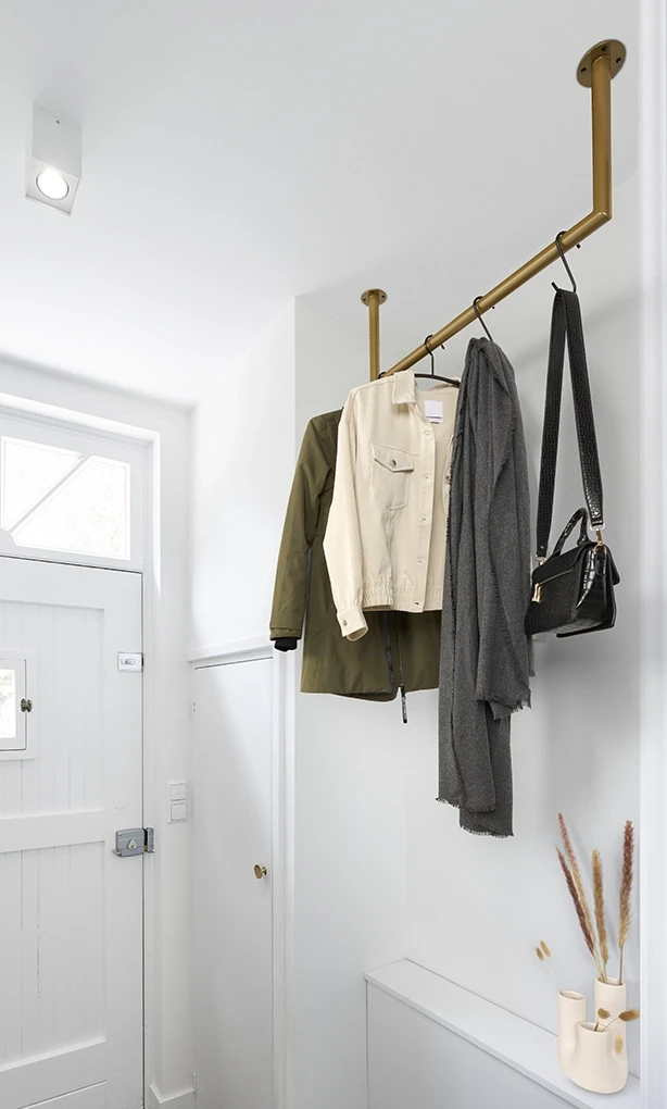 Kleiderstange U-form Gold Ø32