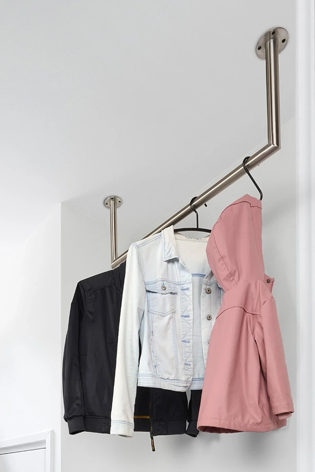 Kleiderstange U-form Edelstahl Ø32