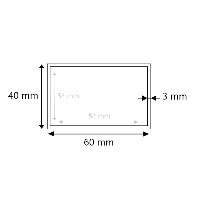 Stahlrohr vierkant 60x40x3