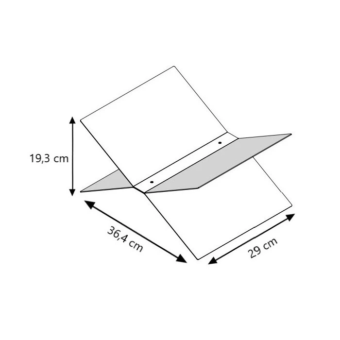 LIROdesign buchständer schwarz XL