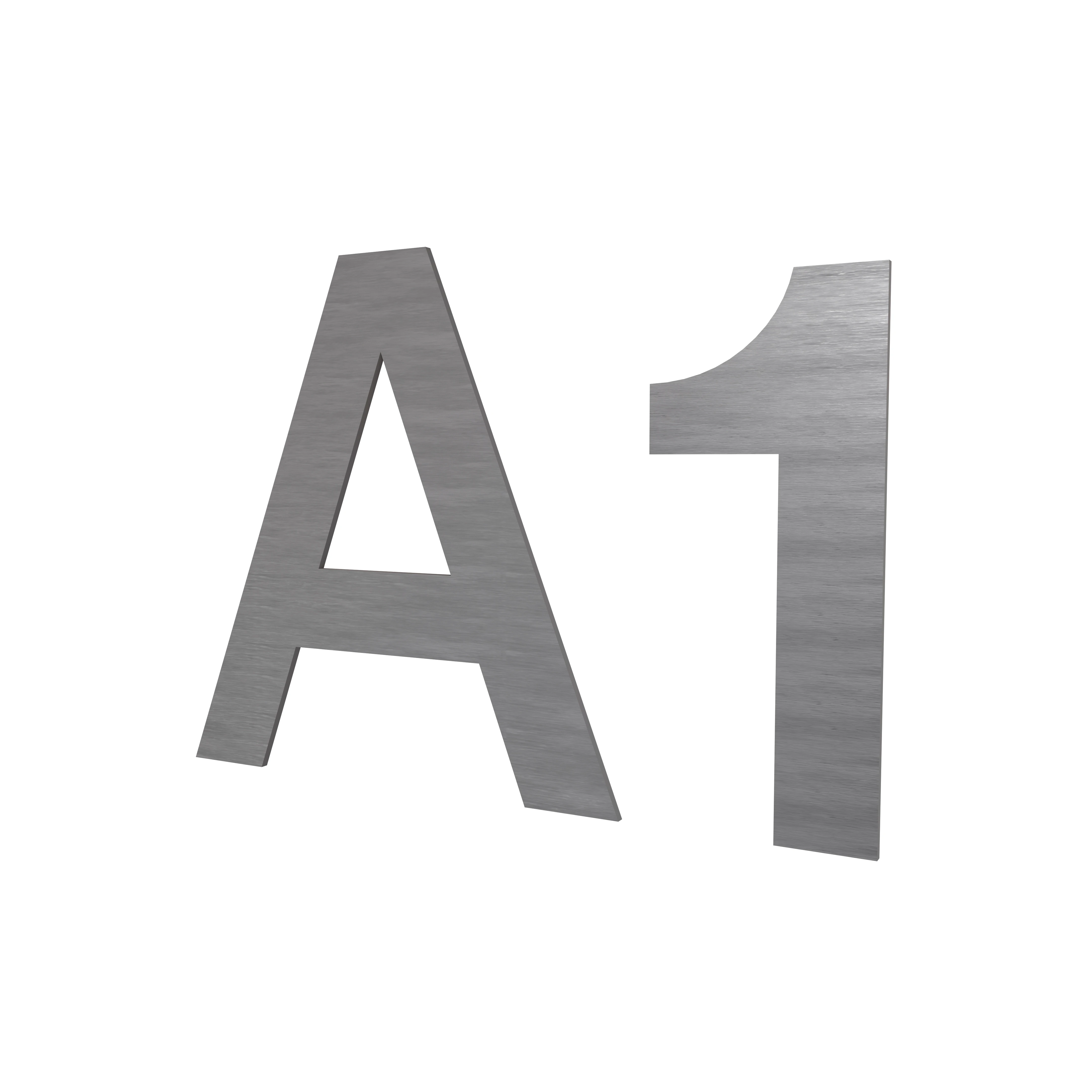 Edelstahl-Buchstaben & Zahlen 1,5MM