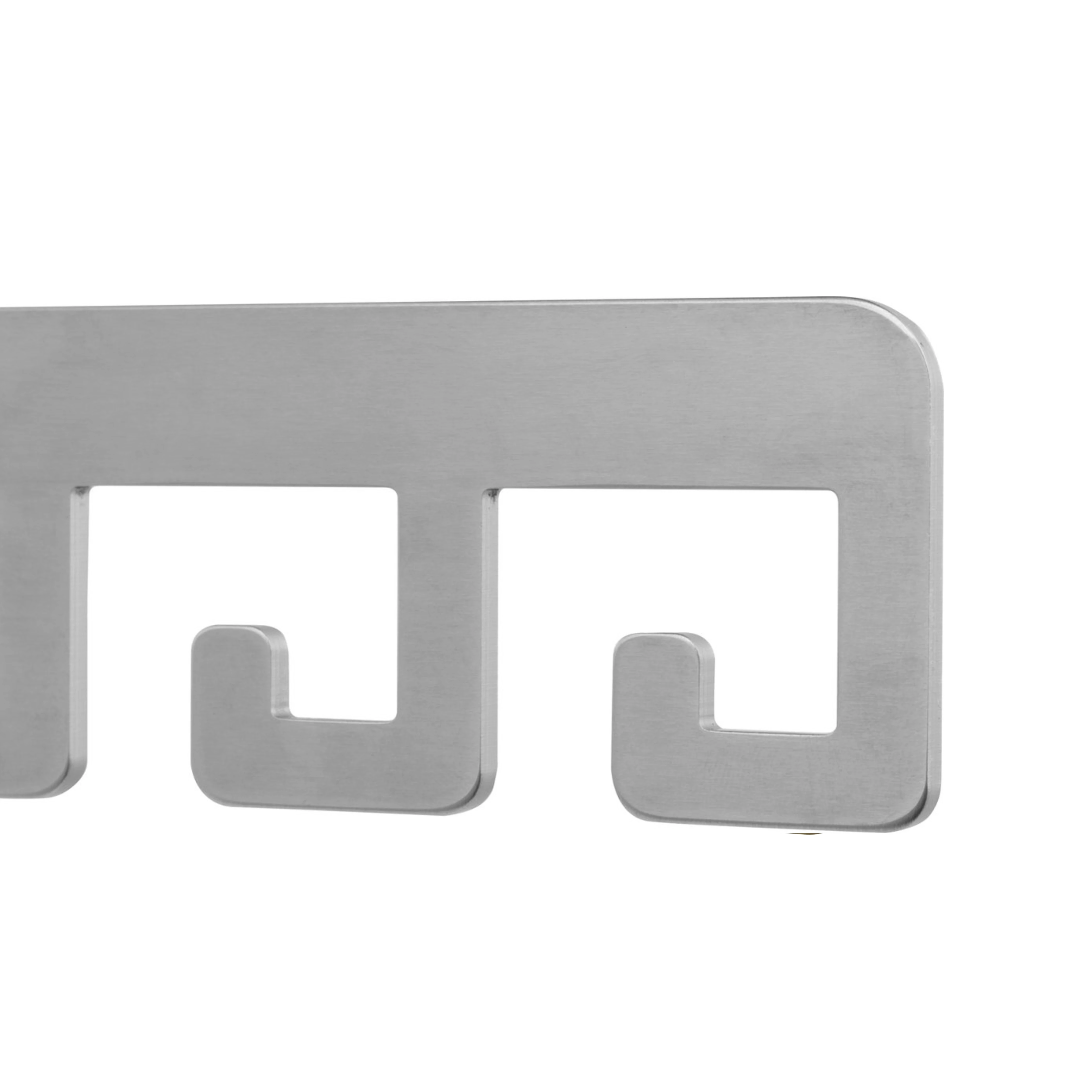 LIROdesign Garderobe Barcelona - Wandgarderobe Edelstahl - 4 haken