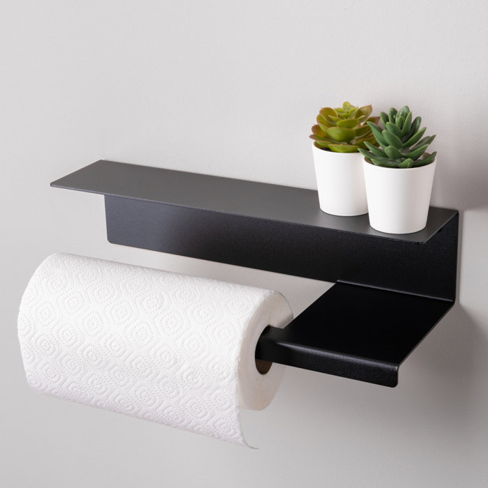LIROdesign Küchenrollenhalter Stockholm schwarz - M