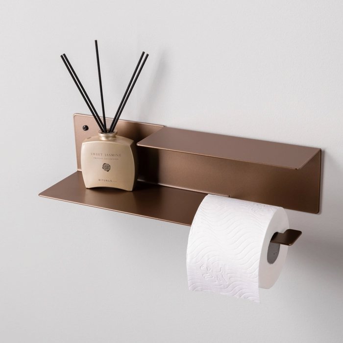 LIROdesign Toilettenpapierhalter Stockholm Bronze - L