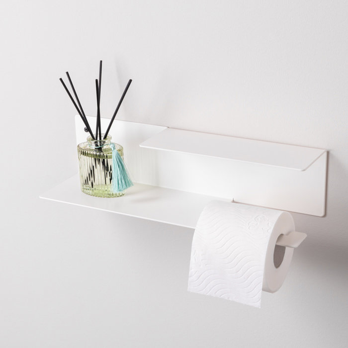 LIROdesign Toilettenpapierhalter Stockholm Weiß - L