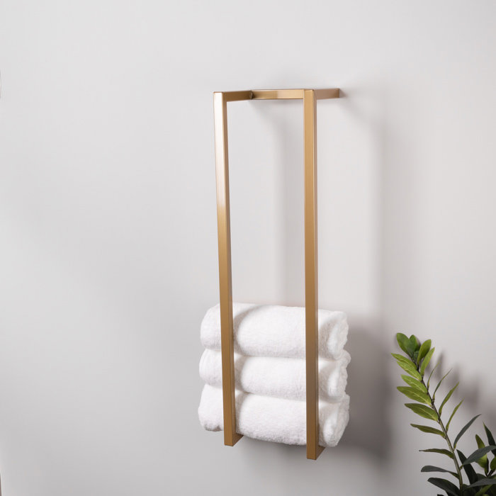 LIROdesign Handtuchhalter Wand Stockholm Gold - L