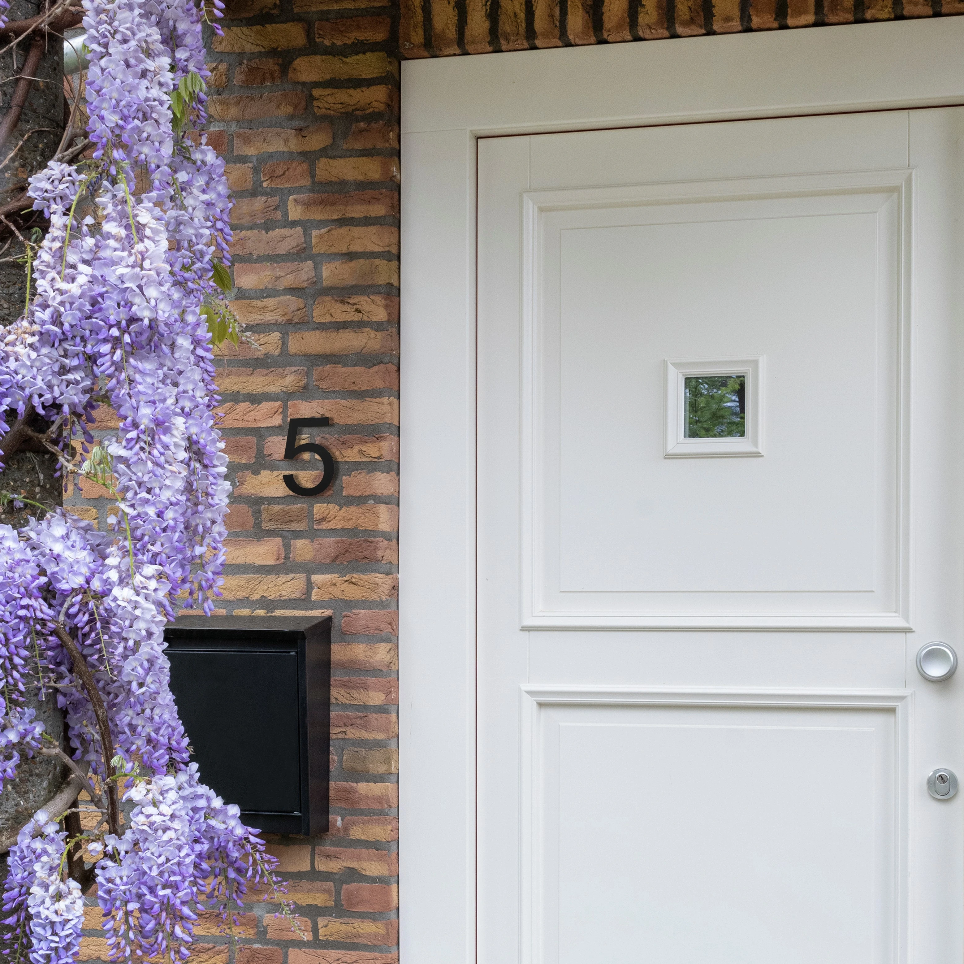 LIROdesign - Hausnummer schwarz- Nr. 5