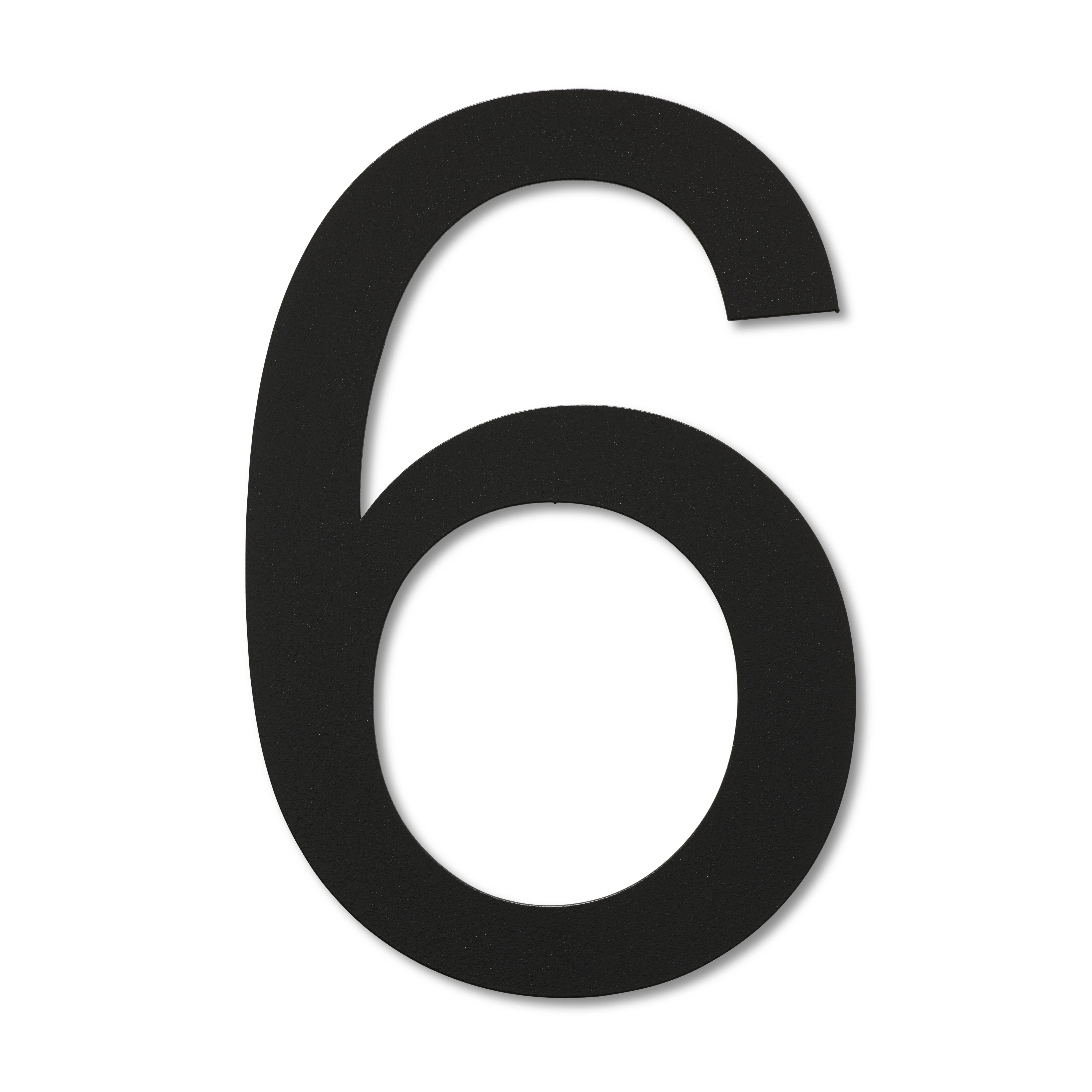 LIROdesign - Hausnummer schwarz- Nr. 6