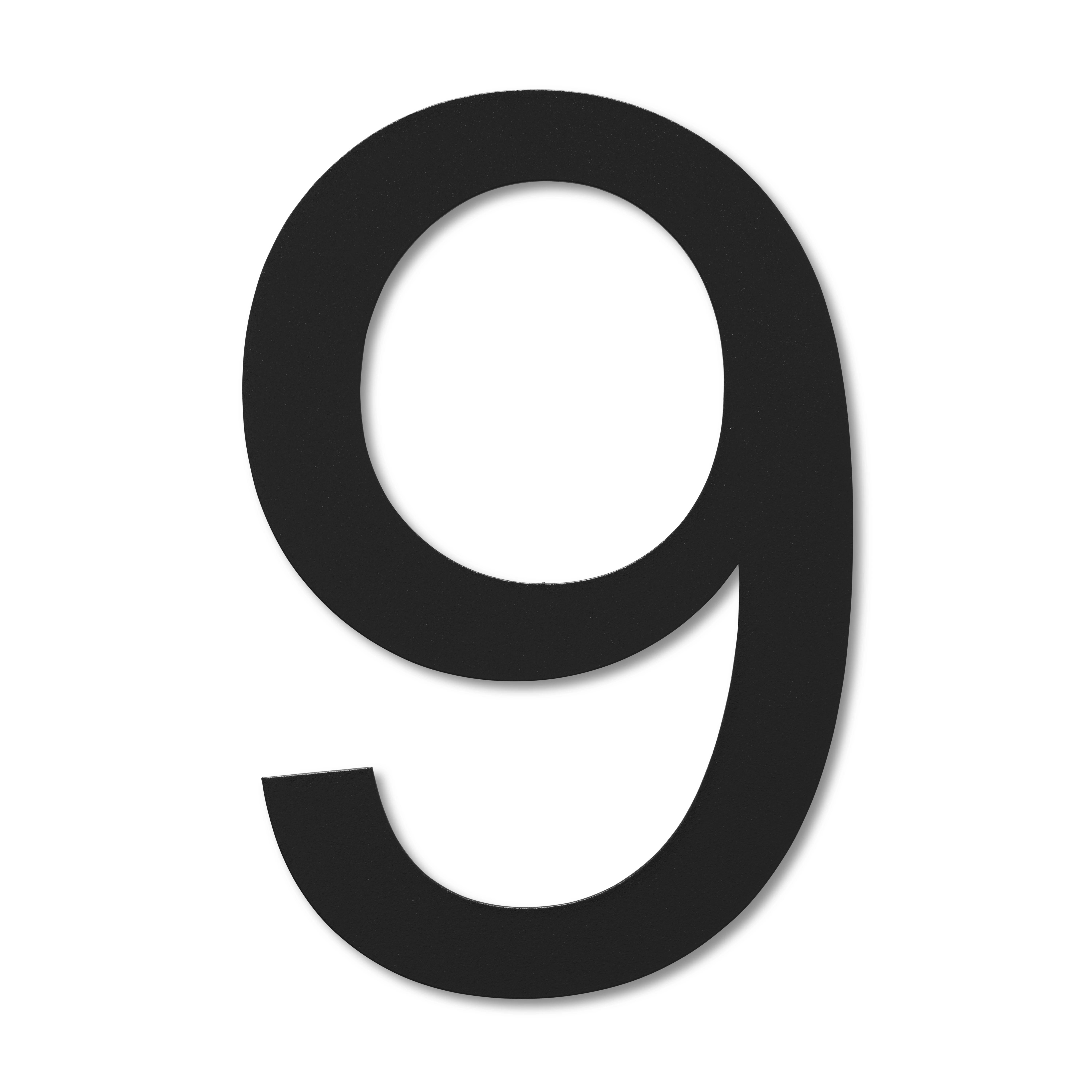 LIROdesign - Hausnummer schwarz- Nr. 9