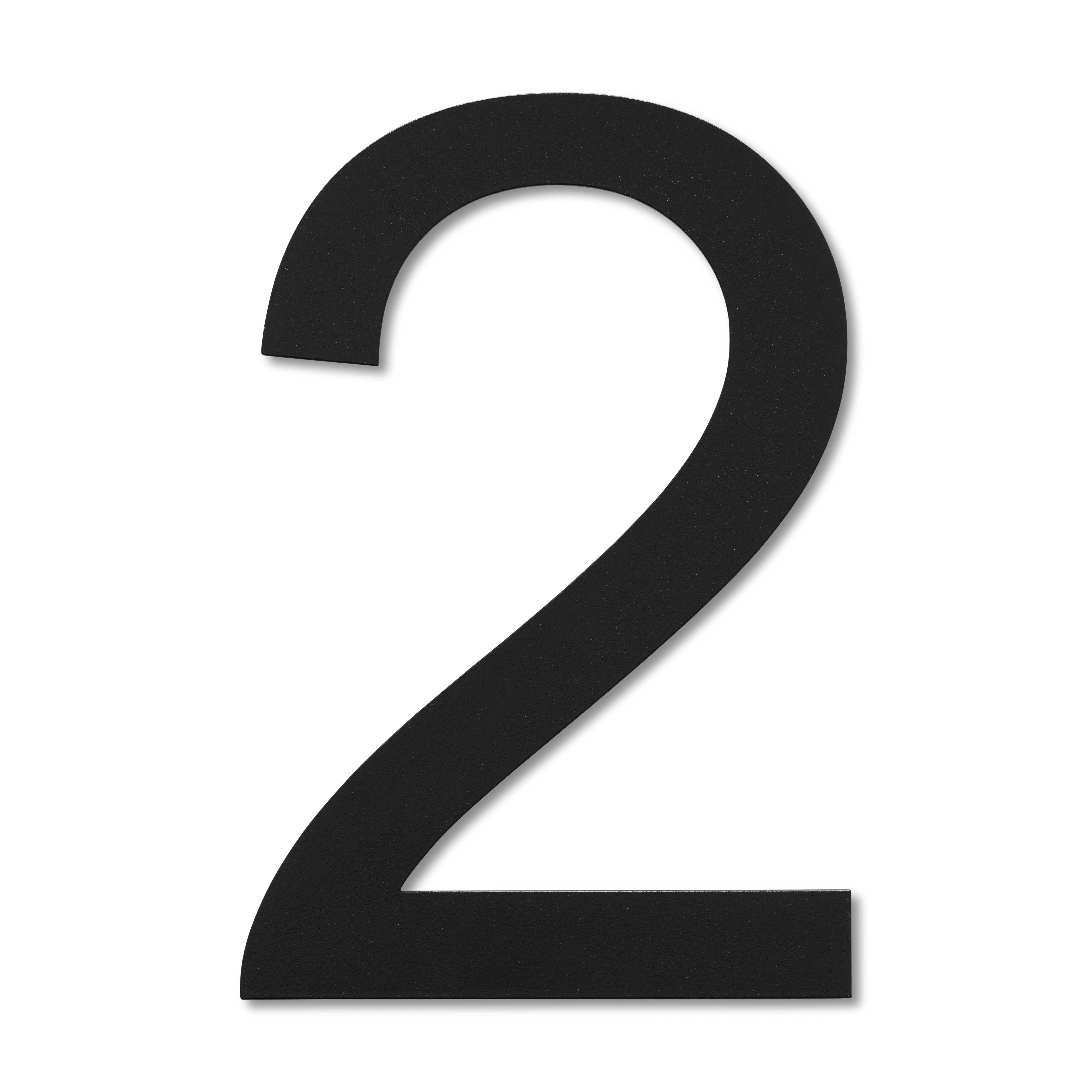 LIROdesign - Hausnummer schwarz XL - Nr. 2