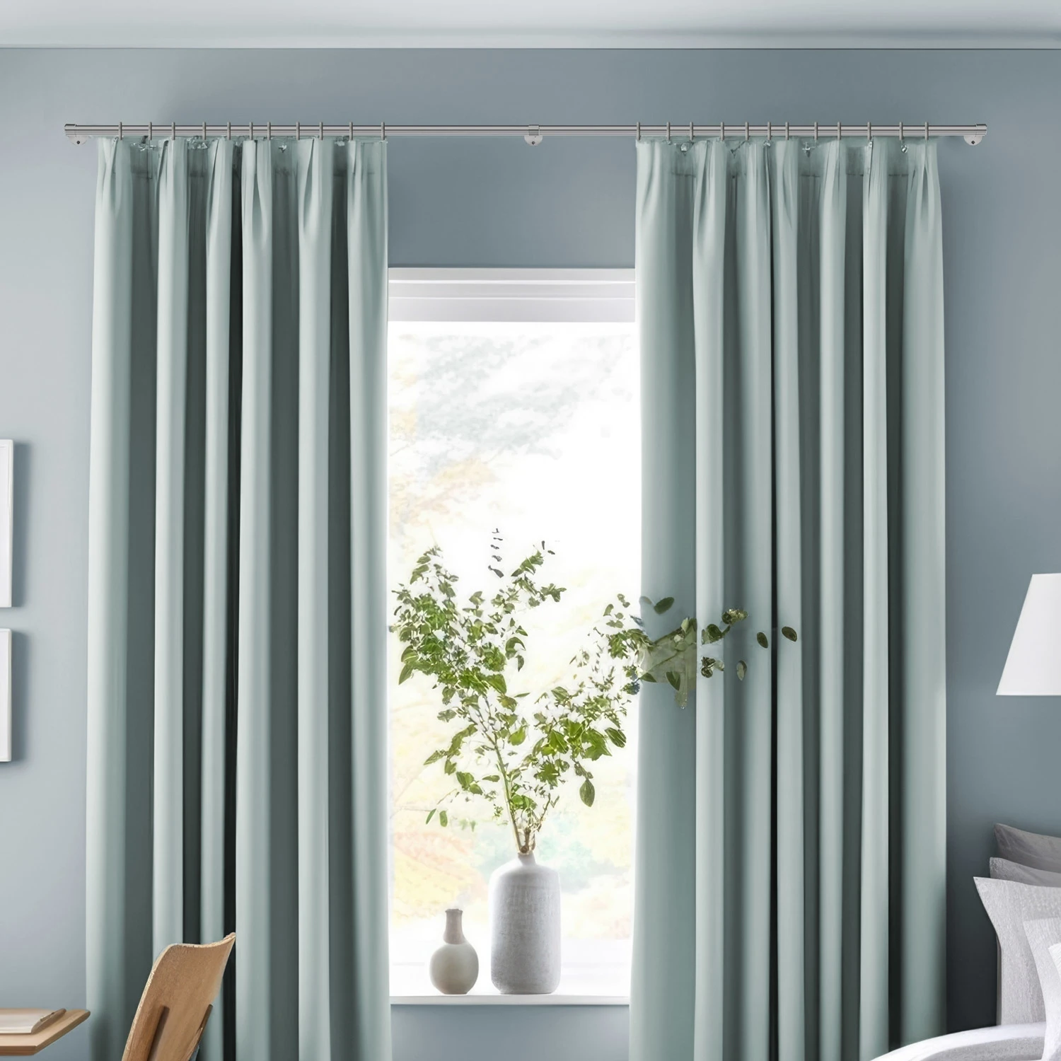 Gardinenstange  Edelstahl Ø25