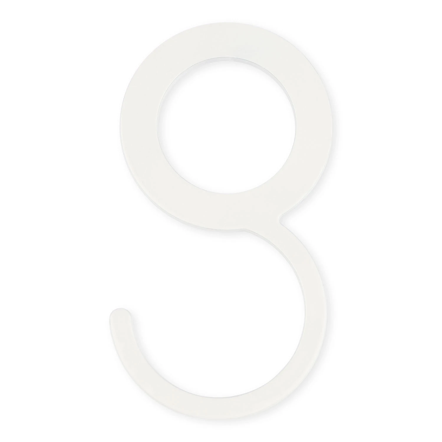 Garderobenhaken weiß für Rohr Ø32