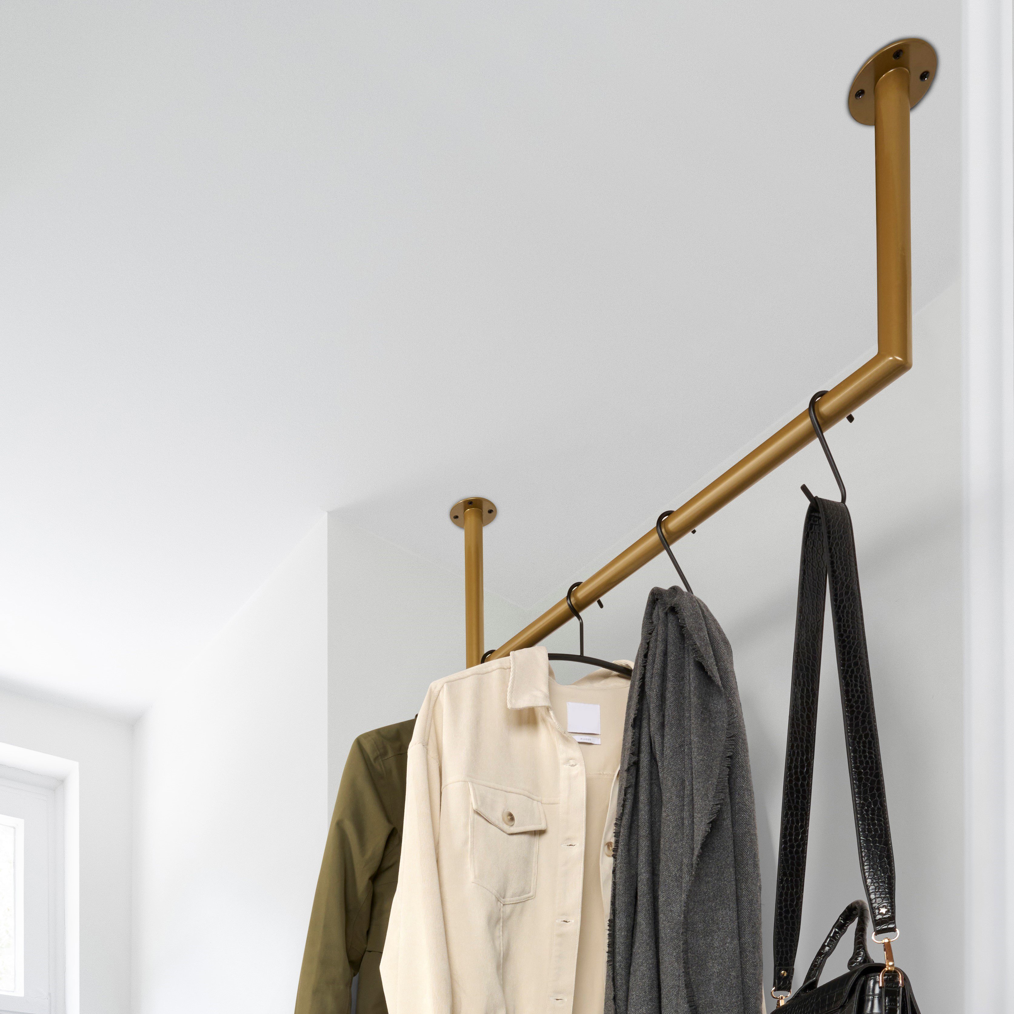 Kleiderstange U-form Gold Ø32