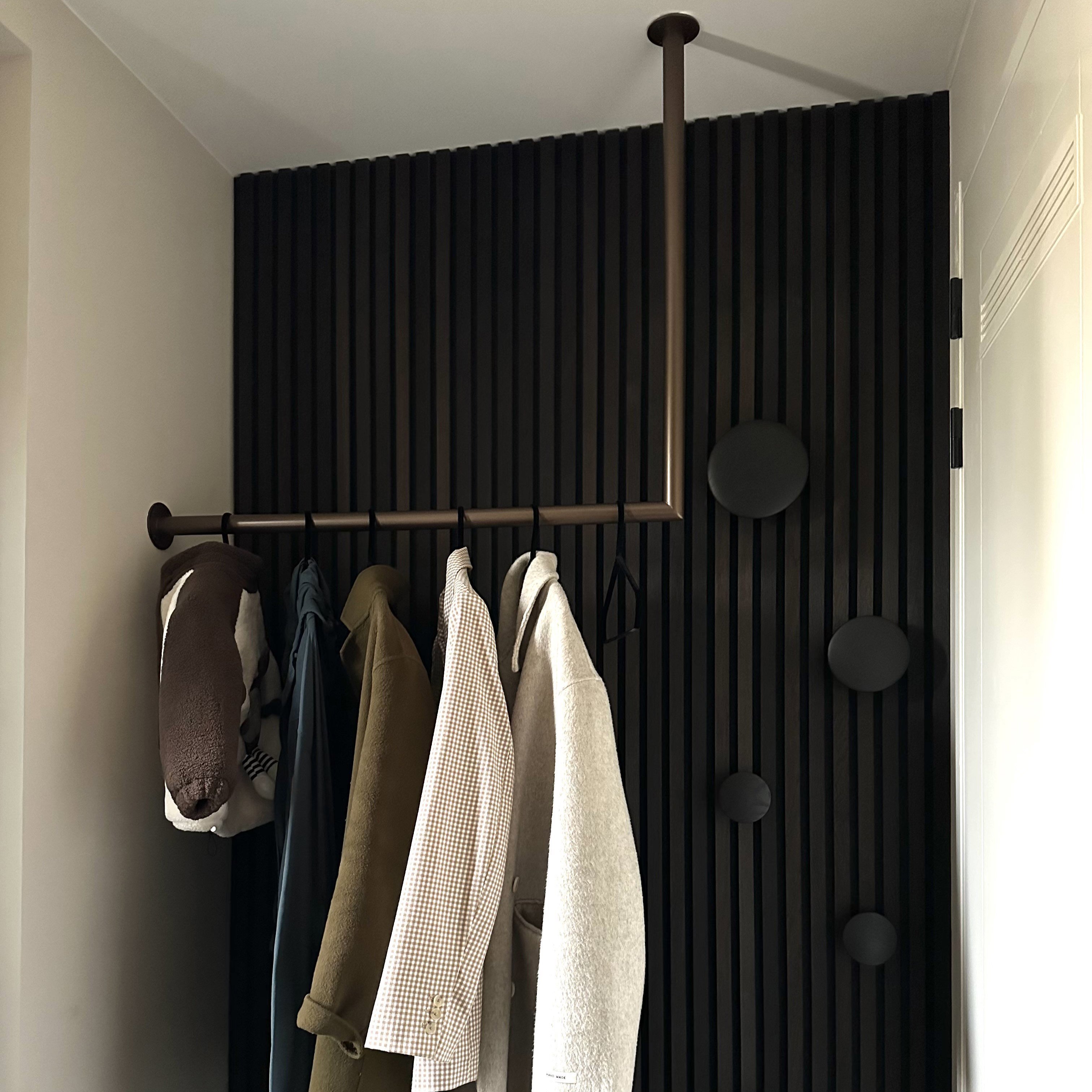 Kleiderstange Eck Bronze Ø32