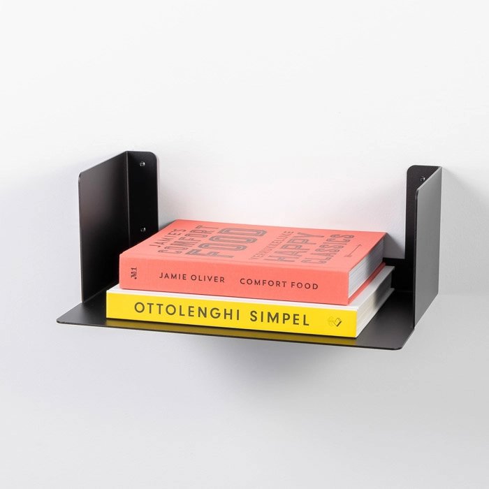 LIROdesign Wandregal - Bücherregal Helsinki Schwarz - M