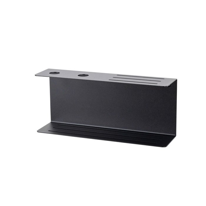 LIROdesign Duschablage mit Seifenspender Bordeaux - Schwarz