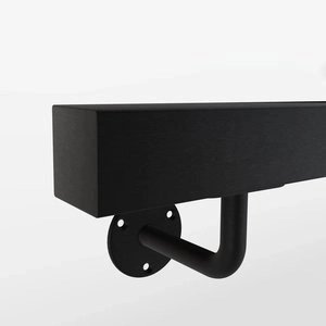 Quadratisches Handlauf gun metal - 40x40