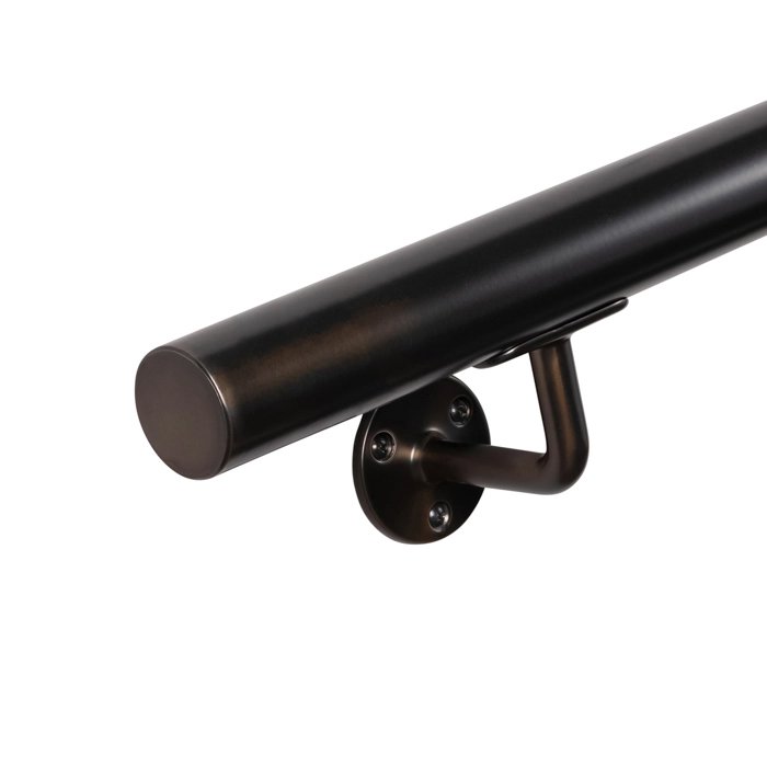 Runde Handlauf gun metal - Ø42,4 mm