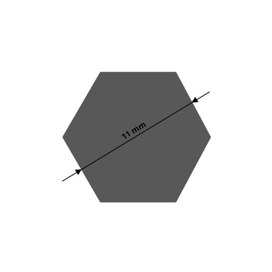Blankstahl sechskant 11 mm