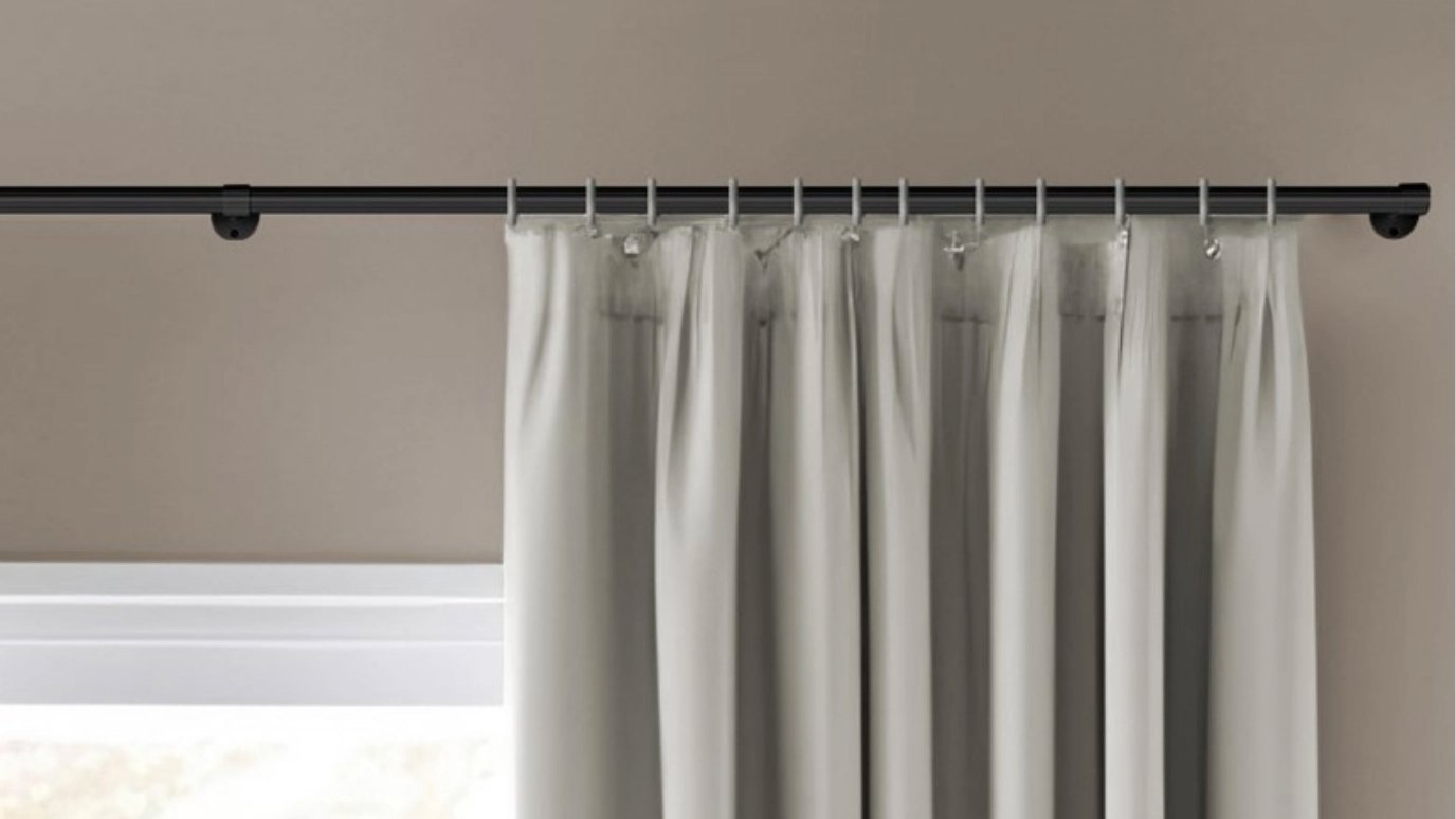 Gardinenstange Schwarz Ø25