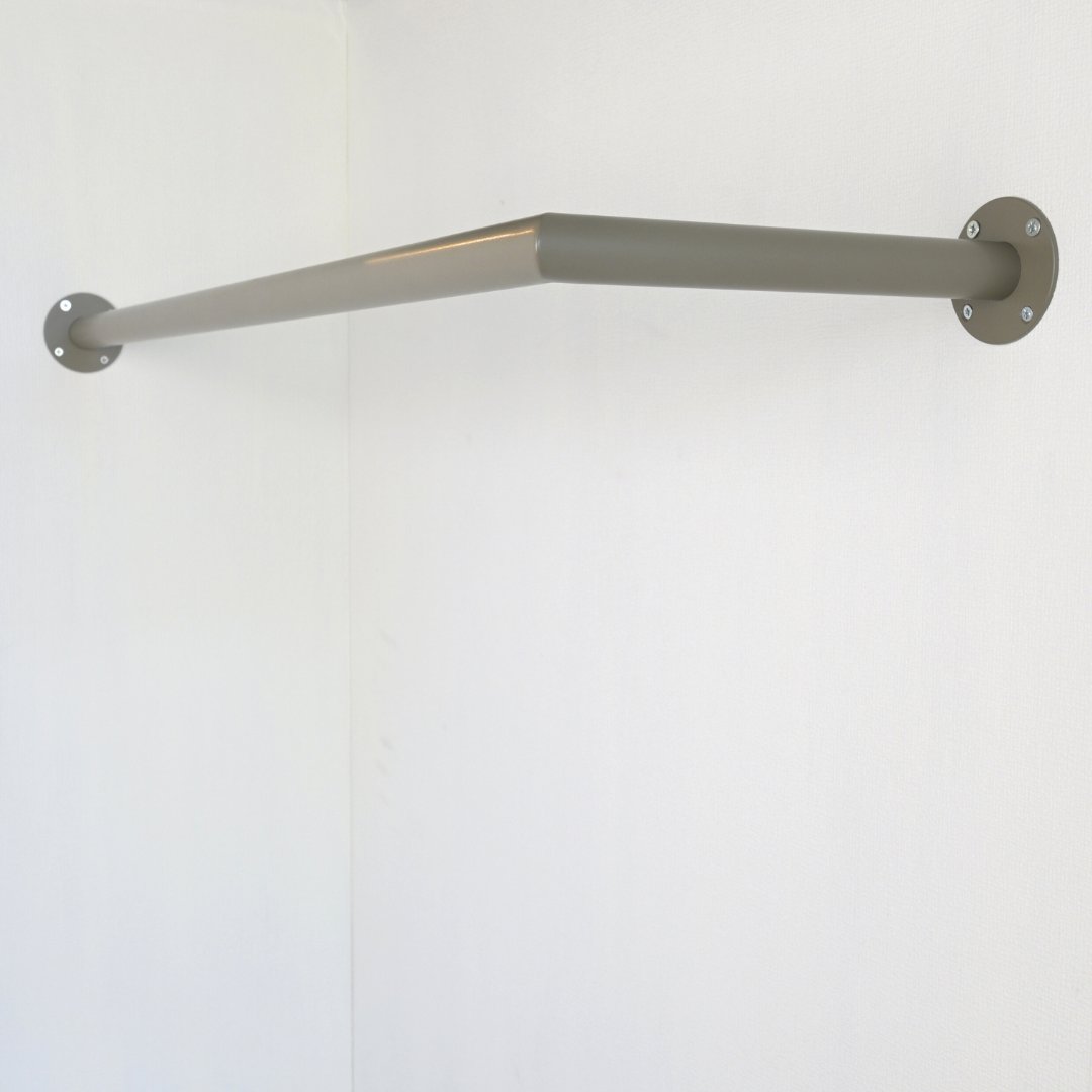 Kleiderstange Eck graubeige Ø32