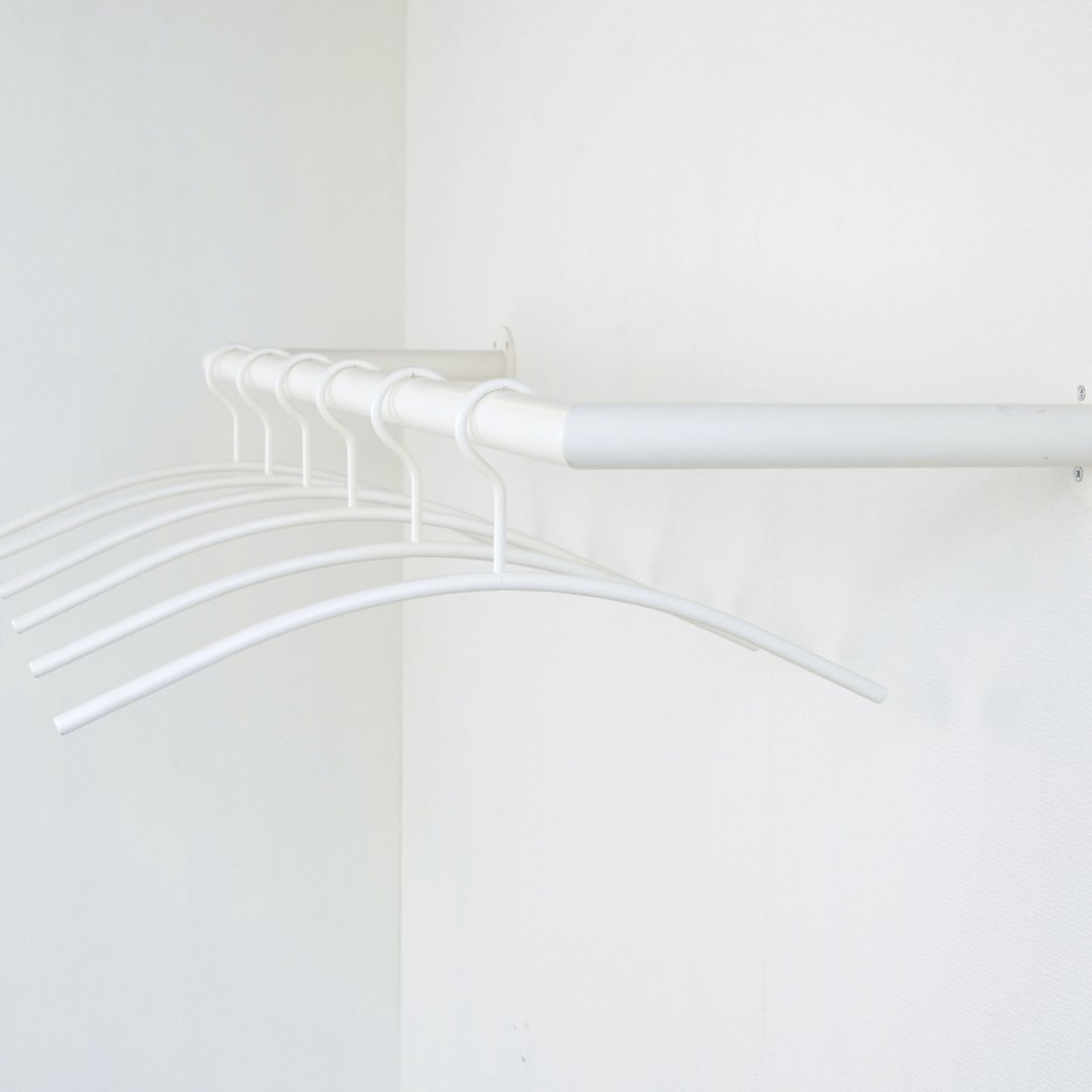 Kleiderstange U-form weiß Ø32