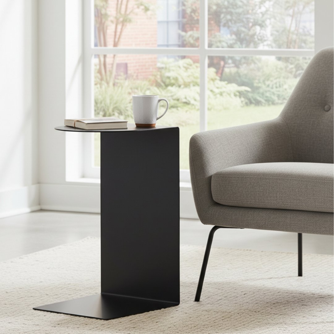 LIROdesign Beistelltisch - Sidetable Helsinki Schwarz