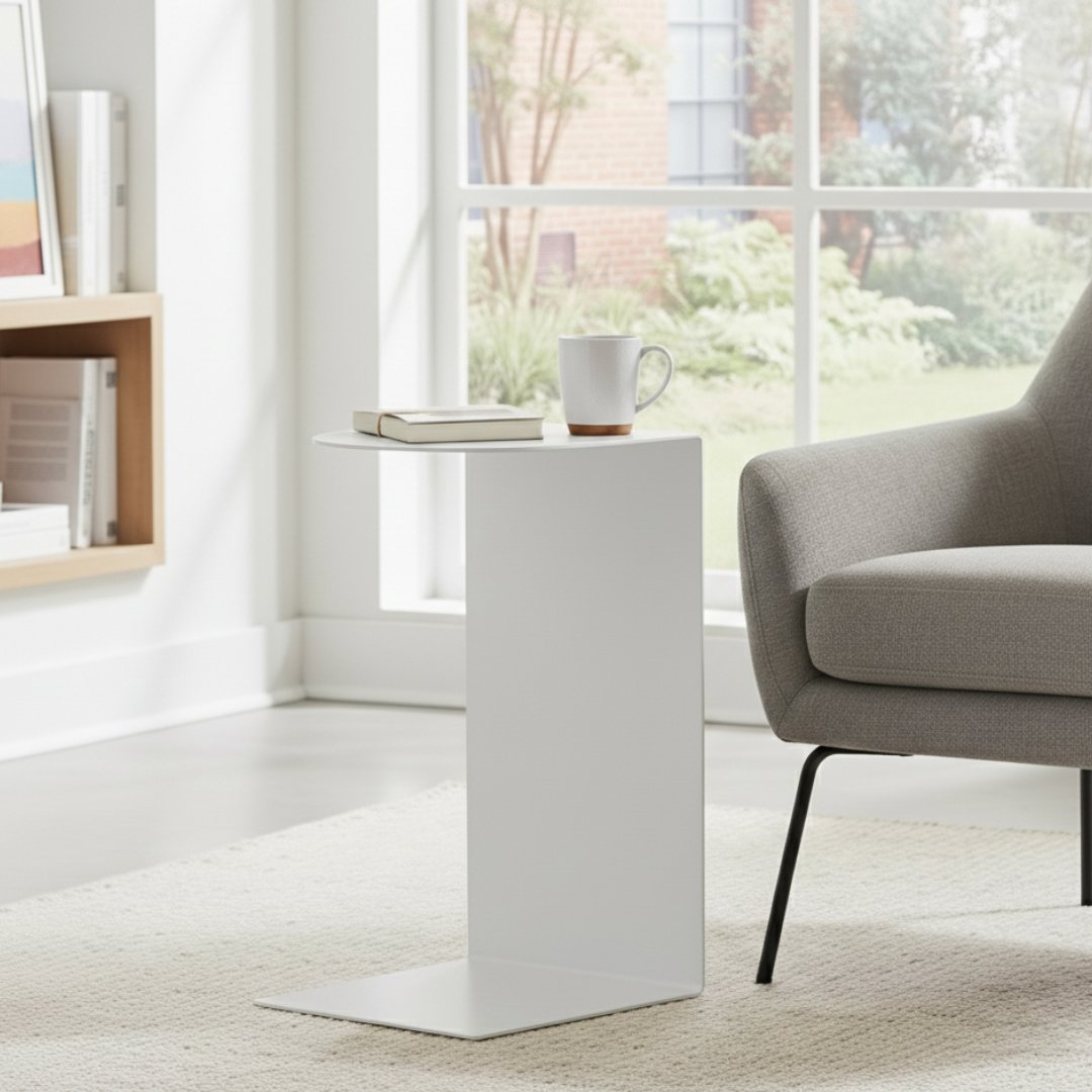 LIROdesign Beistelltisch - Sidetable Helsinki Weiß