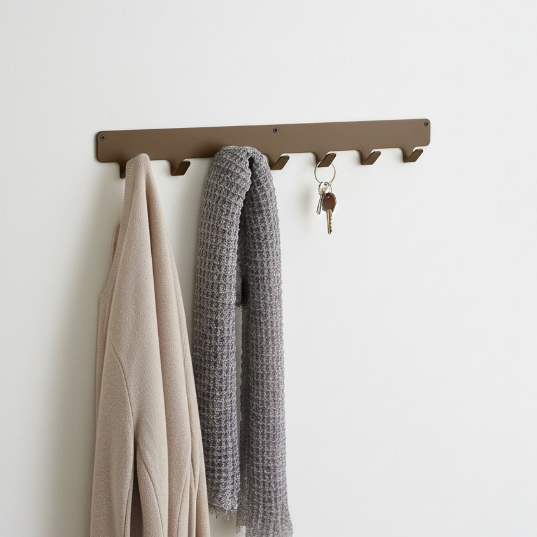 LIROdesign Garderobe Valencia - Wandgarderobe Bronze - 70cm