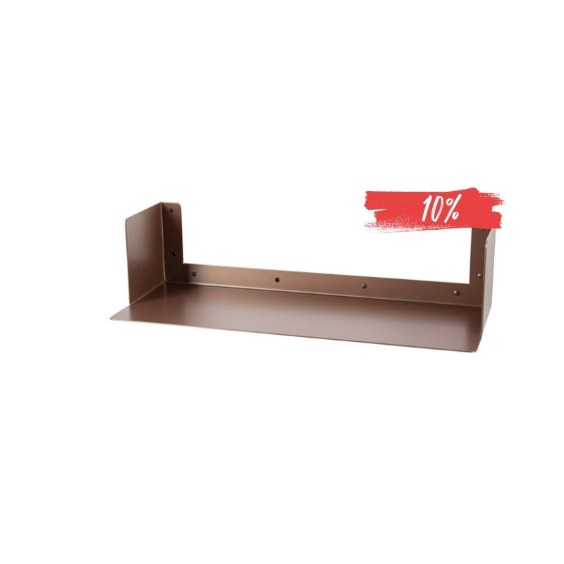 LIROdesign Wandregal - Bücherregal Helsinki Bronze - L