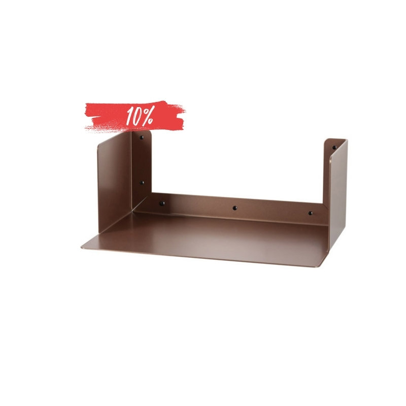 LIROdesign Wandregal - Bücherregal Helsinki Bronze - M