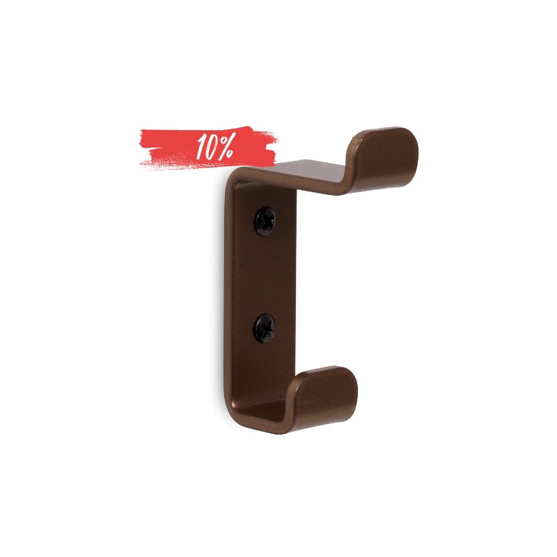 LIROdesign Kleiderhaken doppelt (Bronze)