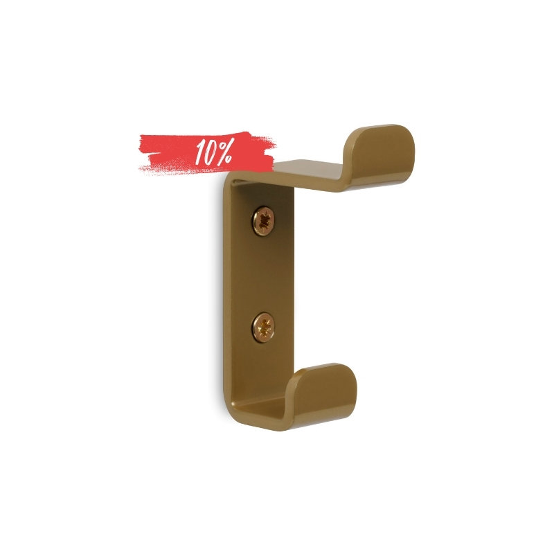 LIROdesign Kleiderhaken doppelt (Gold)